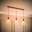 3 - Light Brushed Brass Pendant