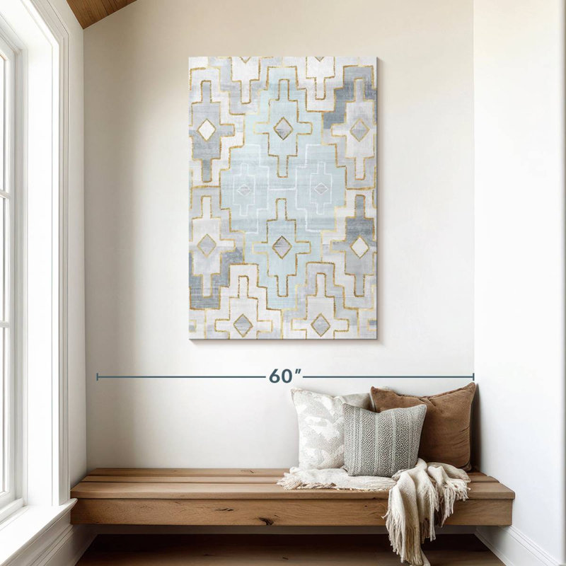 Kerner Silver Blue, 45" H x 30" W