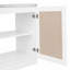 Ensemble d'armoires de cuisine 2 pièces avec base évier et armoire murale Ashura - blanc-121417048