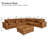 Faux Leather Fabric Modular Sectional