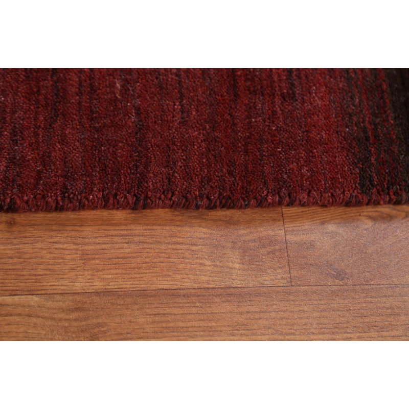 Tapis oriental rayé Gabbeh 7 x 10