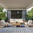  Positano 10' x Square Navy Ivory Modern Rug-774201644
