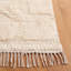 Azreal Solid Color Handmade Wool/Cotton Area Rug in Ivory-154222417