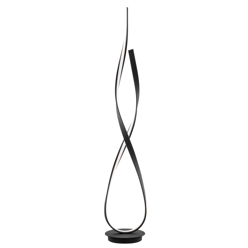 Knobel 55'' LED Novelty Floor Lamp, Black