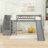 Twin Size Loft Bed With Ladder And Slide-1858432703