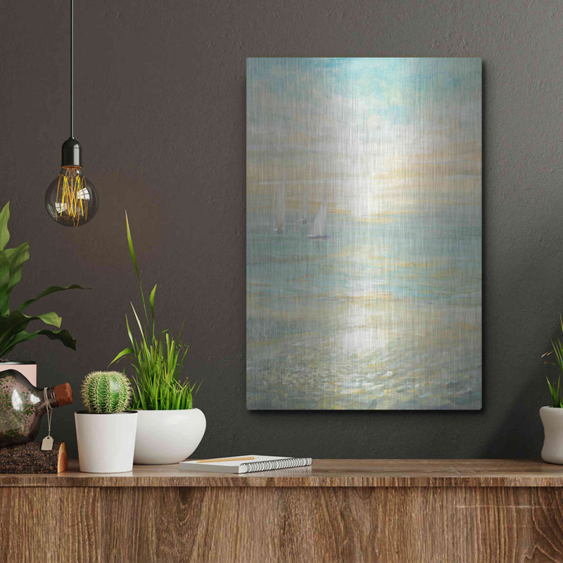 "Sunrise Voiliers I" par Danhui Nai, H 16 po x l 12 po