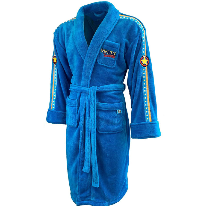 Fleece Mid-Calf Bathrobe with Pockets
