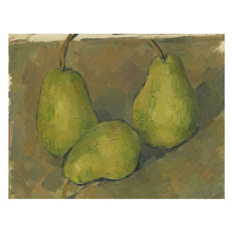 Trois poires, Paul Cézanne, estampe numérique, H 22 po x l 28 po