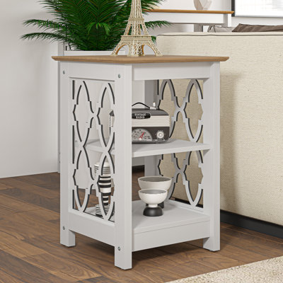 Nova 39.5cm W Manufactured Wood Bedside Table