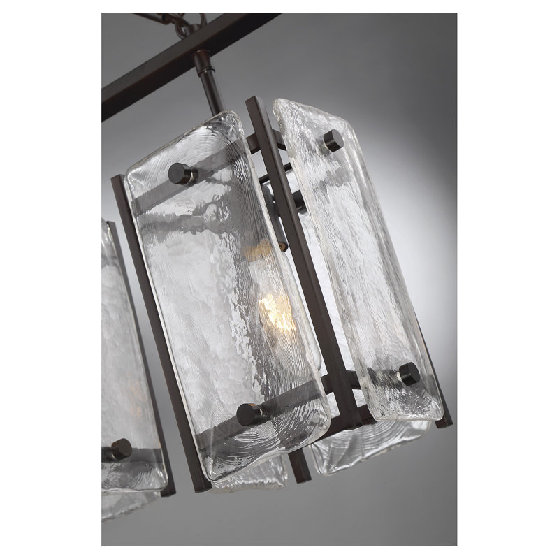 Luminaire suspendu linéaire à 5 lumières pour îlot de cuisine Dotan
