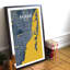 « miami city map », reproduction d’impression sur affiche en forme de amusante-31736435