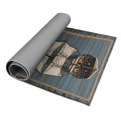 Tapis intérieur et extérieur gris Transport