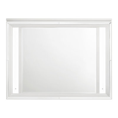 Miroir à DEL pour commode blanc
