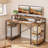 Kinslee 55inch Computer Desk, Office Work Desk with Monitor Stand-813825104