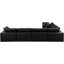 Canapé modulaire réversible en similicuir de 160 po de largeur-87141452