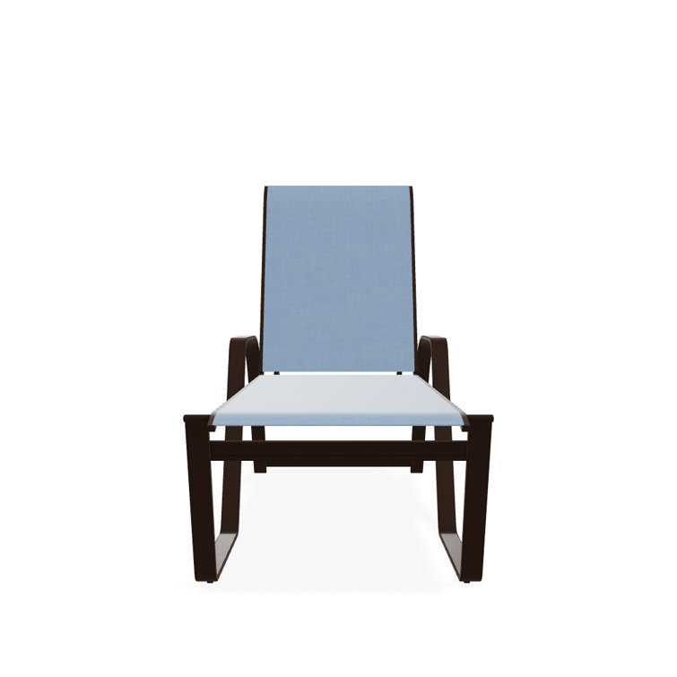 Holna Outdoor Rust-Resistant Metal Chaise Lounge