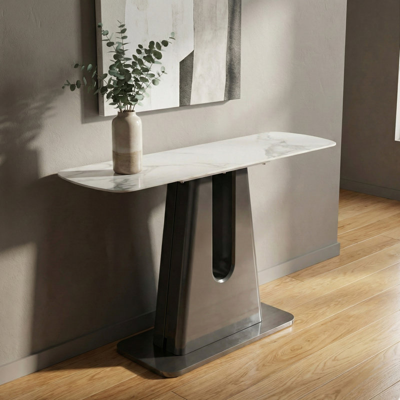 Charvae 120cm Stone Top Console Table