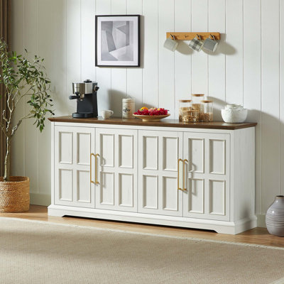 Buffet Modern Farmhouse avec rangement polyvalent