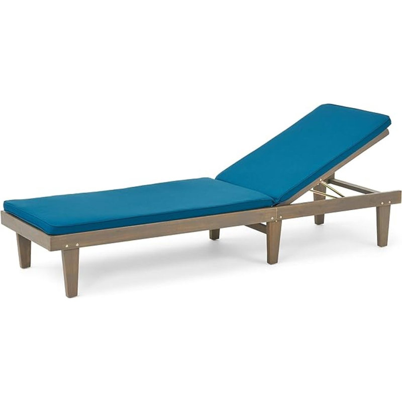 NADINE CHAISE LONGE, Blue, Brown, 1