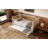 Upholstered Smart LED Bed Frame With Adjustable Height Headboard,No Box Spring Needed,Easy Assembly