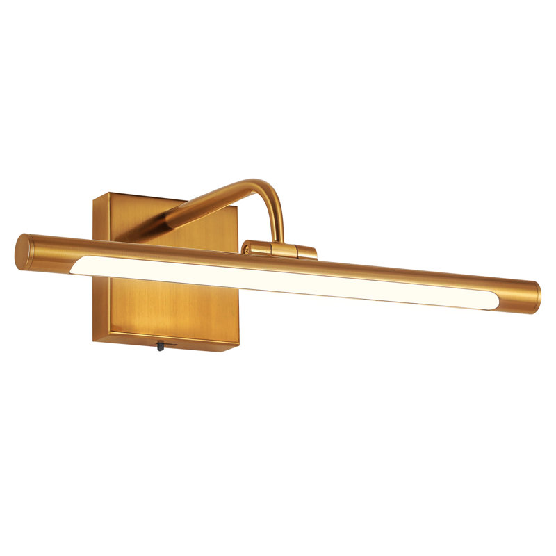 Lampe à DEL 1 lumière à intensité variable réglable 3000K / 4000K / 5000K, H 4,33 po x l 24 po x P 8,9 po, Bronze Antique