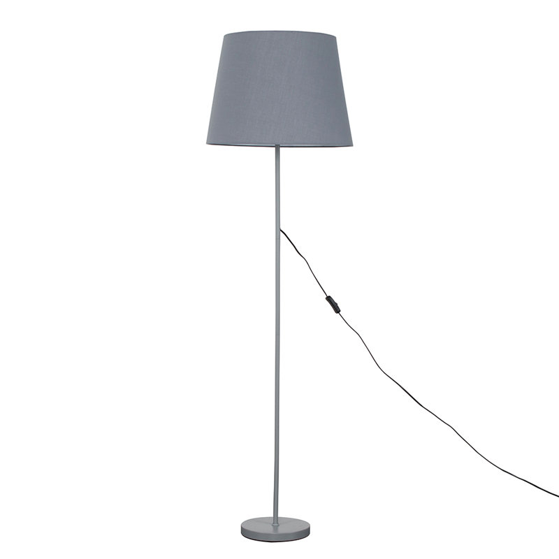 Bekbele 158cm Traditional Floor Lamp, No, Grey, Copper