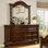 Commode double 10 tiroirs avec miroir Mikesell