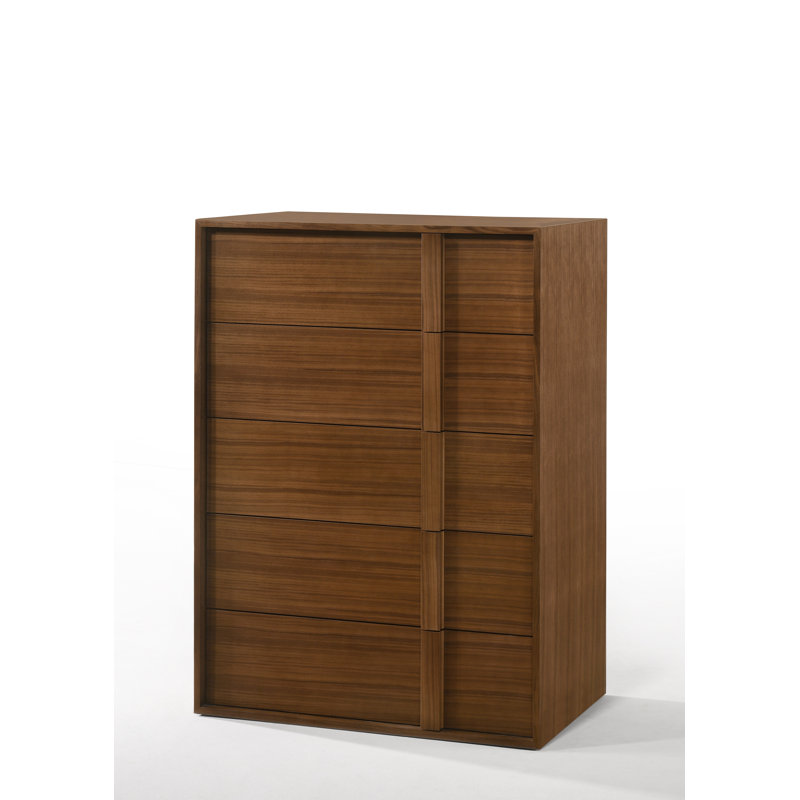 Commode 5 tiroirs Alvarez, Noyer