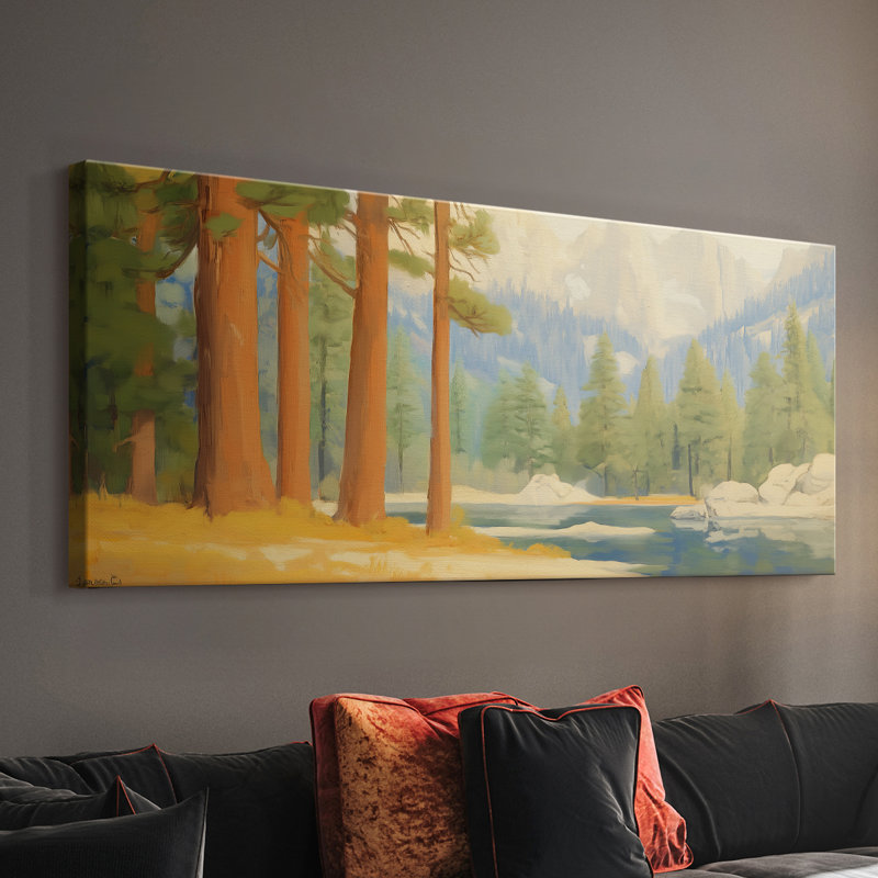 Série paysage - L - Toile tendue avec châssis - Prêt à accrocher, H 20 po x l 50 po