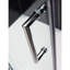 Unidoor Plus 57.5" W x 34.375" D x 72" H Frameless Pivot Rectangle Shower Enclosure with Fixed Panel-145783706