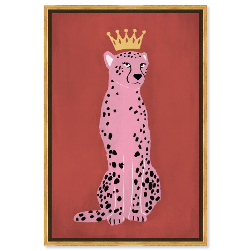 Wild Queen - impression sur toile, Encadrement doré, H 15 po x l 10 po