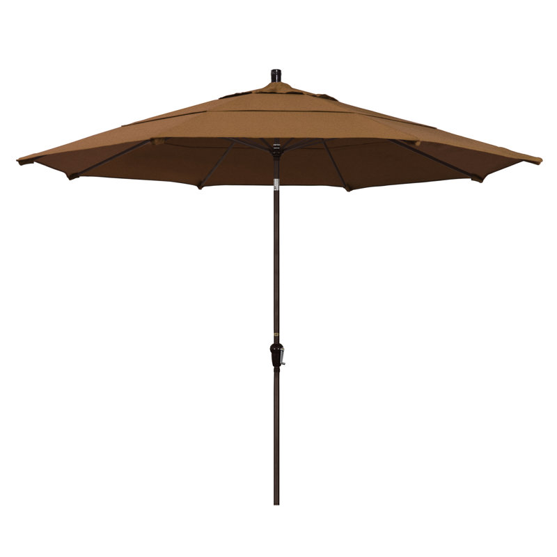 Parasol de marché 11 pi Austan, Sunbrella® teck bruyère