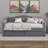 Upholstered Twin XL Daybed With Storage Drawers, Adjustable LED-1380570685