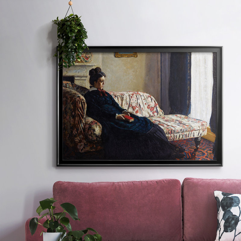 Claude Monet, reproduction d'art sur toile, Noir, H 26 po x l 38 po x P 1,5 po