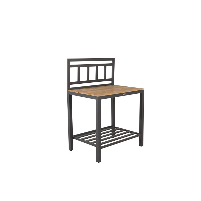 Anoki Rectangular Metal Outdoor Dining Table , 90cm cm W 60cm cm D