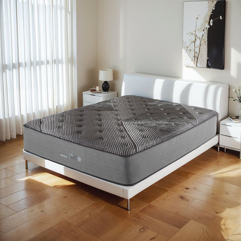 15" Plush Cooling Gel Hybrid Mattress, 14", Queen