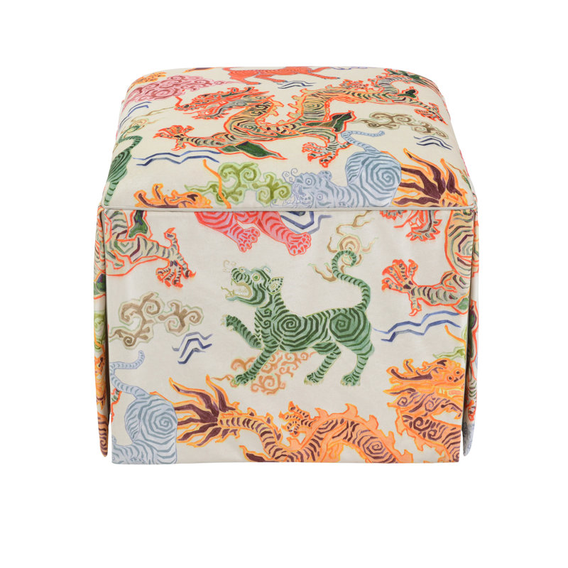 Chelsea Square Ottoman, Tibetan Tiger