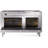 ILVE Professional Plus II Series 60 in. Dual Fuel Range with 9 Sealed Burners, Griddle (Natural Gas, Glass Door)-98168276-98168279