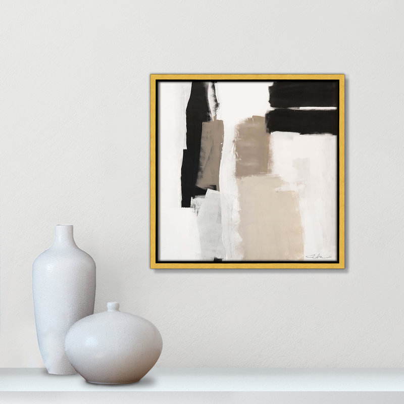 Earth Scapes II-A Print by Casa Fine Arts, Gold Floater Framed, 13.5" H x 13.5" W x 2" D