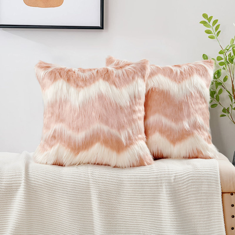 Square Cushion Cover, Pink
