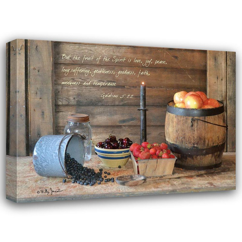 Art sur toile tendue avec Lark Manor ™ Jacobs, Billy, fruit de l'esprit, H 15 po x l 18 po