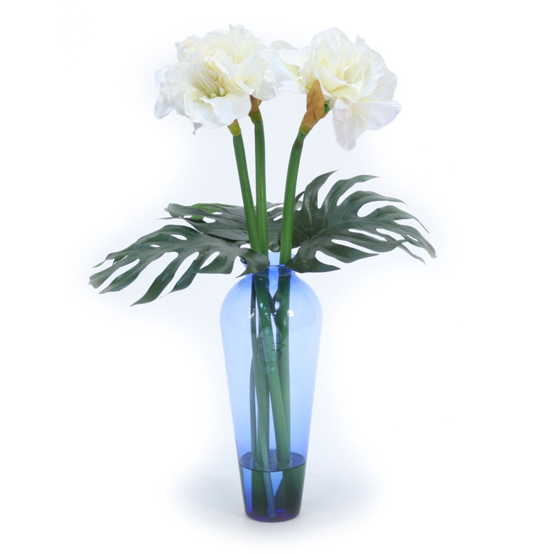 Pièce maîtresse amaryllise en vase