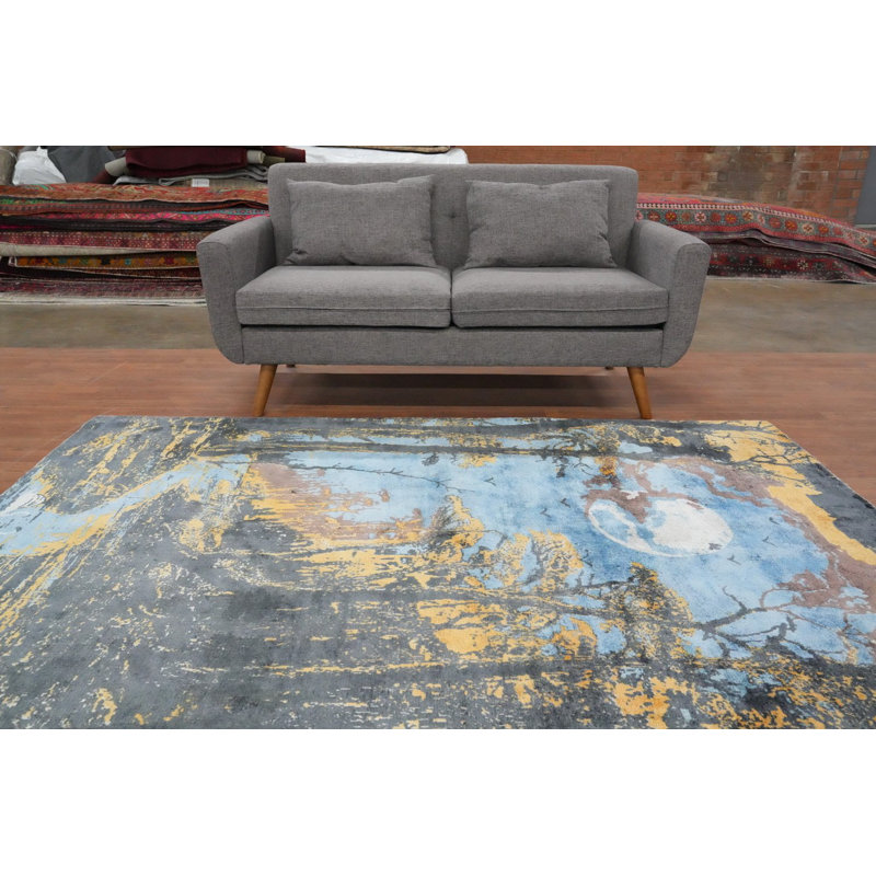 Tapis mystique paysage 6 x 8 avec scène enchantée au clair de lune