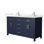 Beckett 60" Freestanding Double Bathroom Vanity with Quartz Top