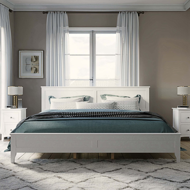 Brianica Solid Wood Piece Bedroom Set, King
