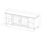 Barrington Unfinished TV Stand for TVs up to 60"-2128965781