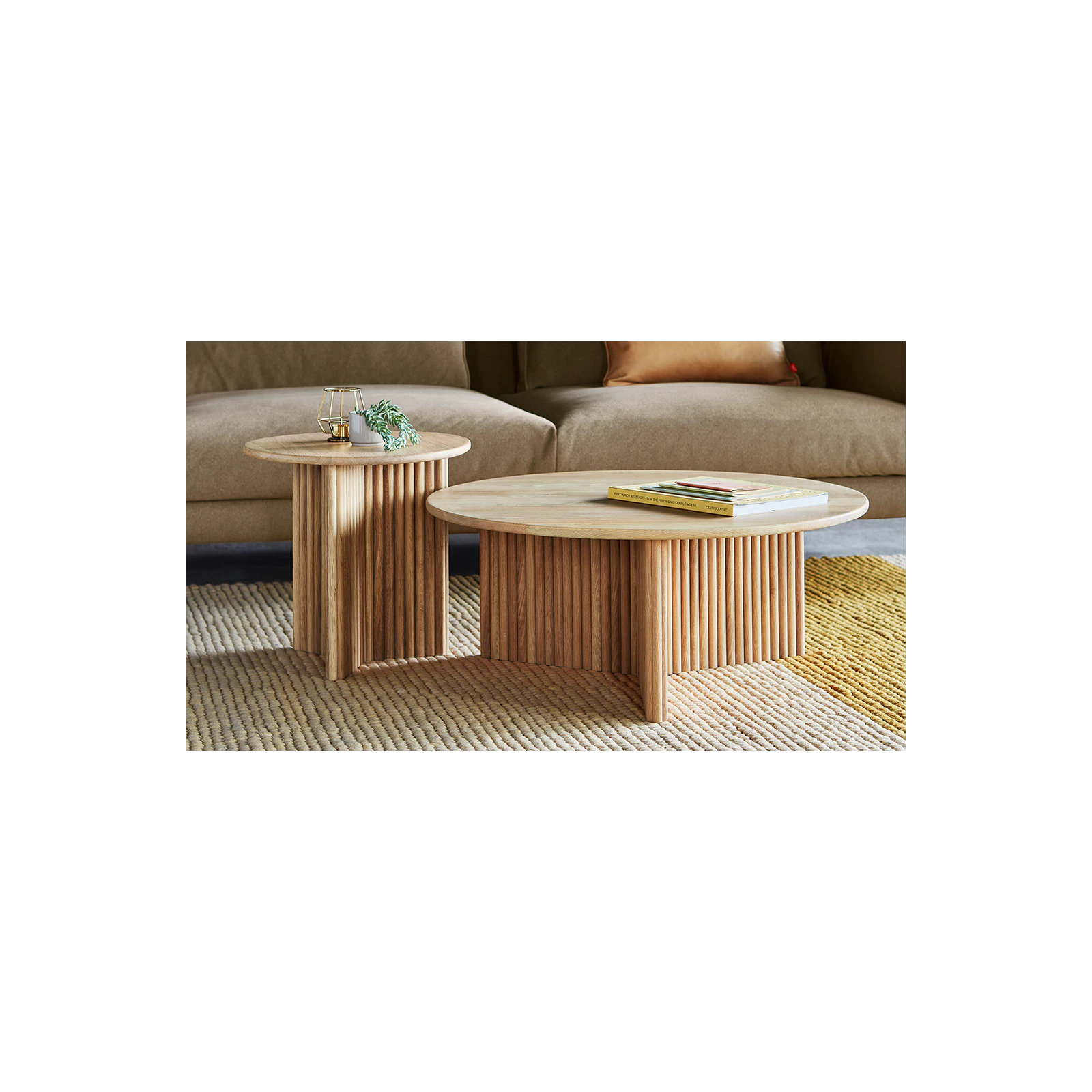 Odeon Coffee Table, White Oak