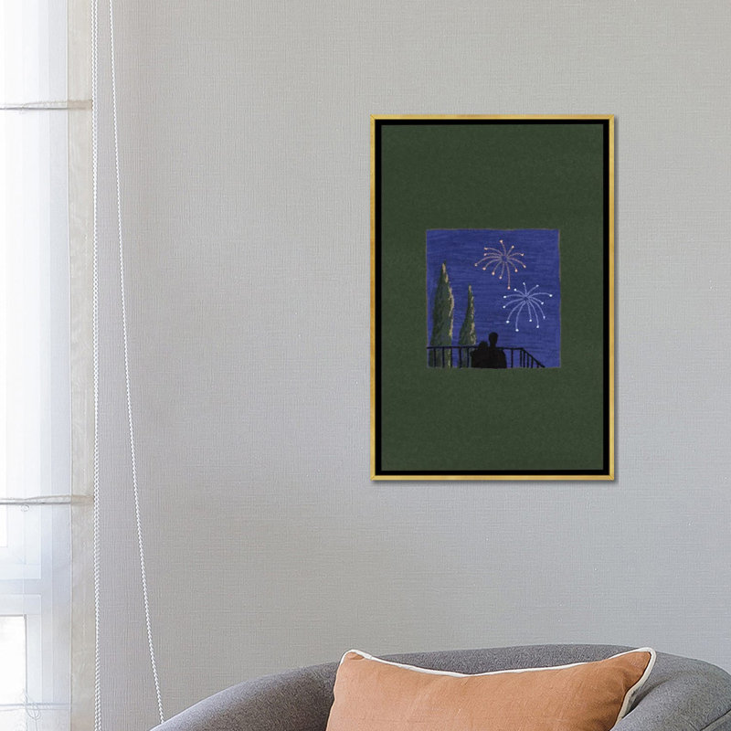 Indépendant - SGR43, Impression sur toile flottante sans passe-partout, H 26 po x l 18 po, Doré