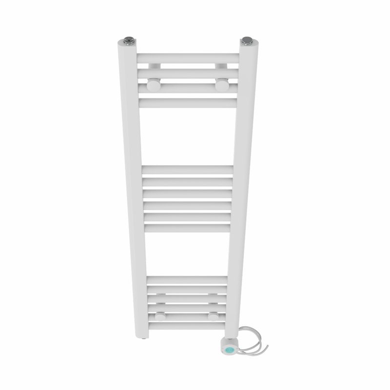 Graciela Straight Towel Rail Heated Towel Rails, Black, 100cm H x 30cm W x 3cm D