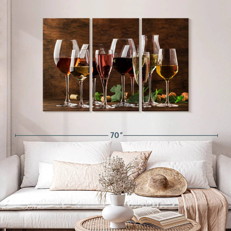 Yarlin Wine Tasting Glasses, 32" H x 50" W